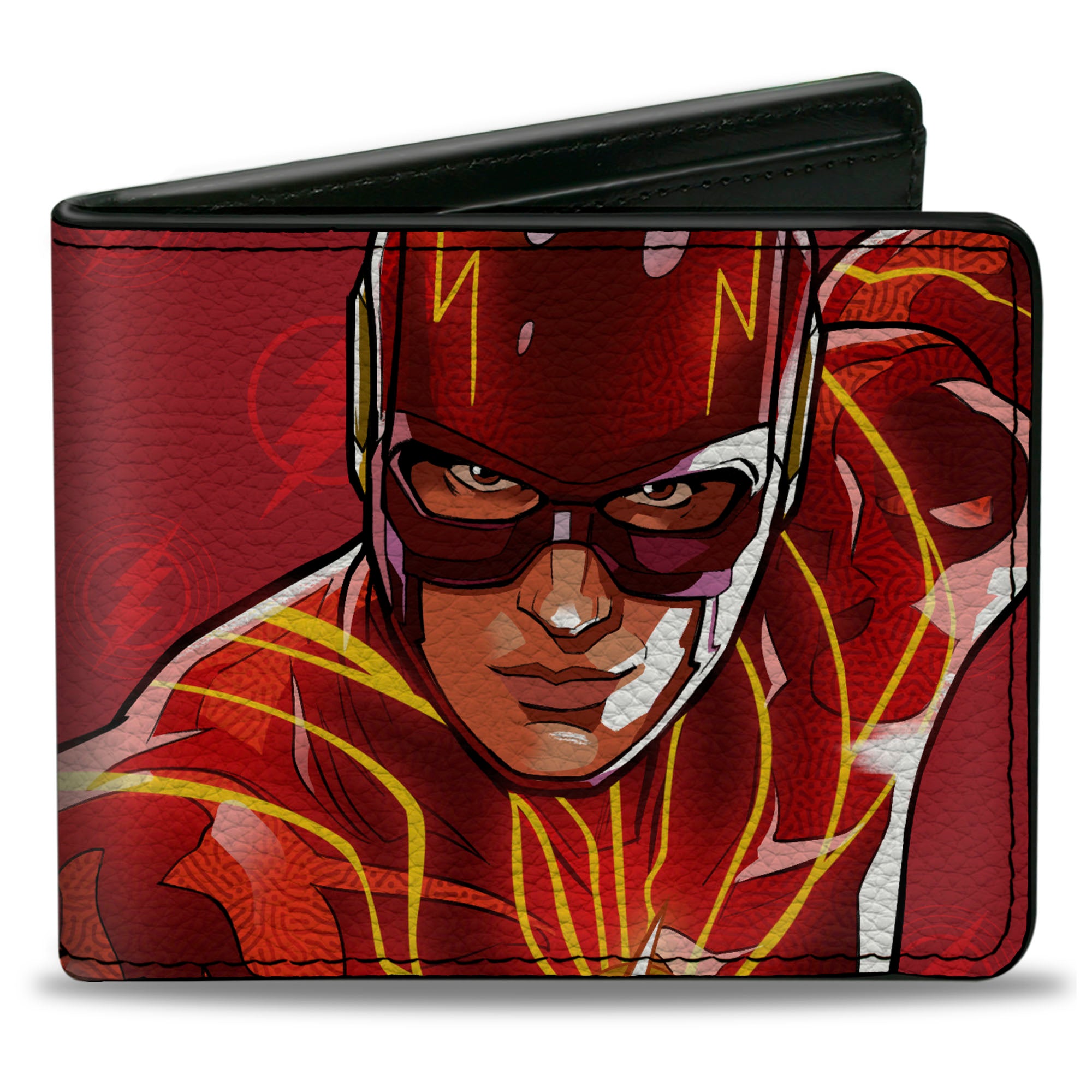 Bi-Fold Wallet - The Flash Running Pose with Lightning Icon Reds Bi-Fold Wallets DC Comics