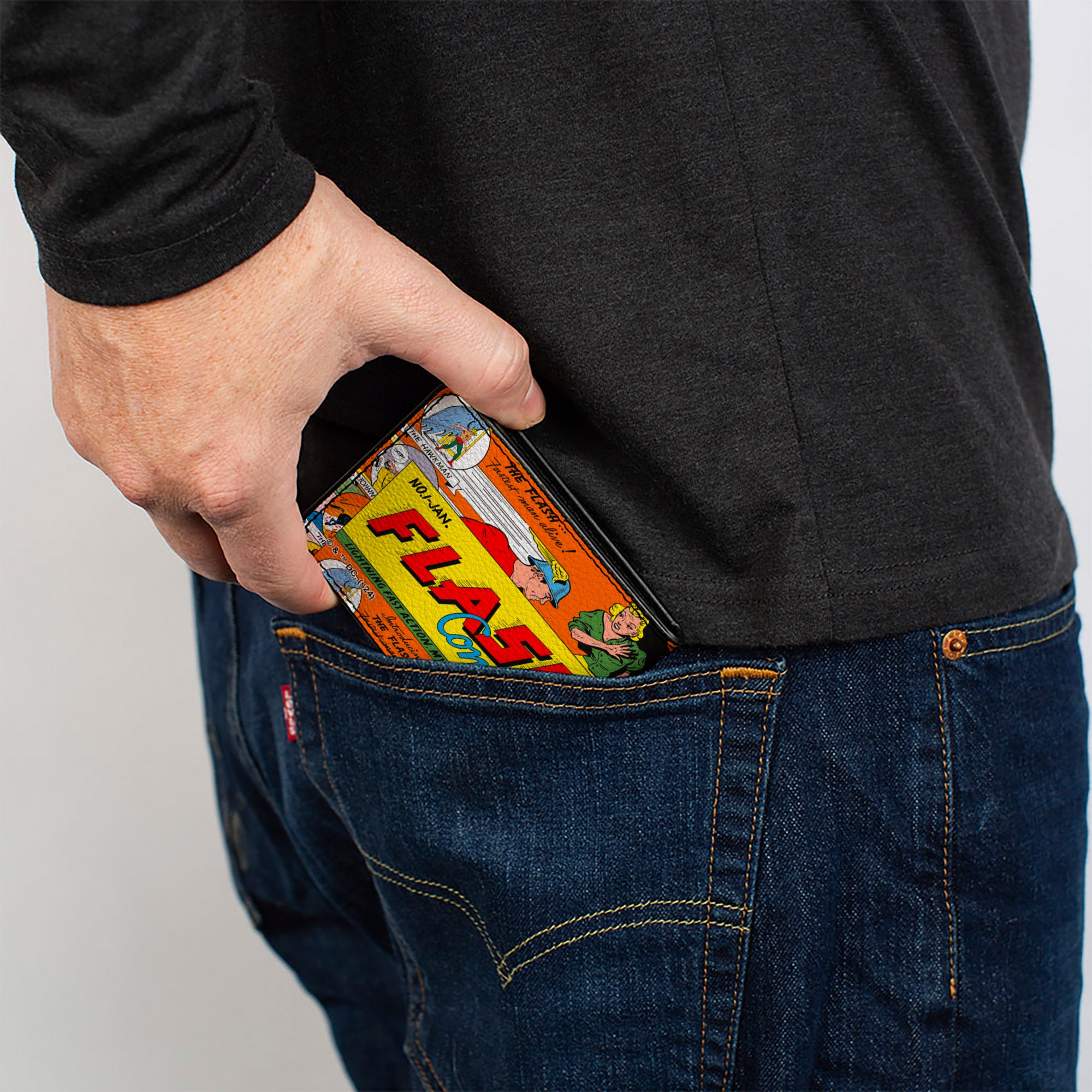 Bi-Fold Wallet - Classic Introducing the Flash Comic Book Panels Collage Bi-Fold Wallets DC Comics