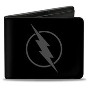 Bi-Fold Wallet - Reverse Flash Logo Black Gray Bi-Fold Wallets DC Comics