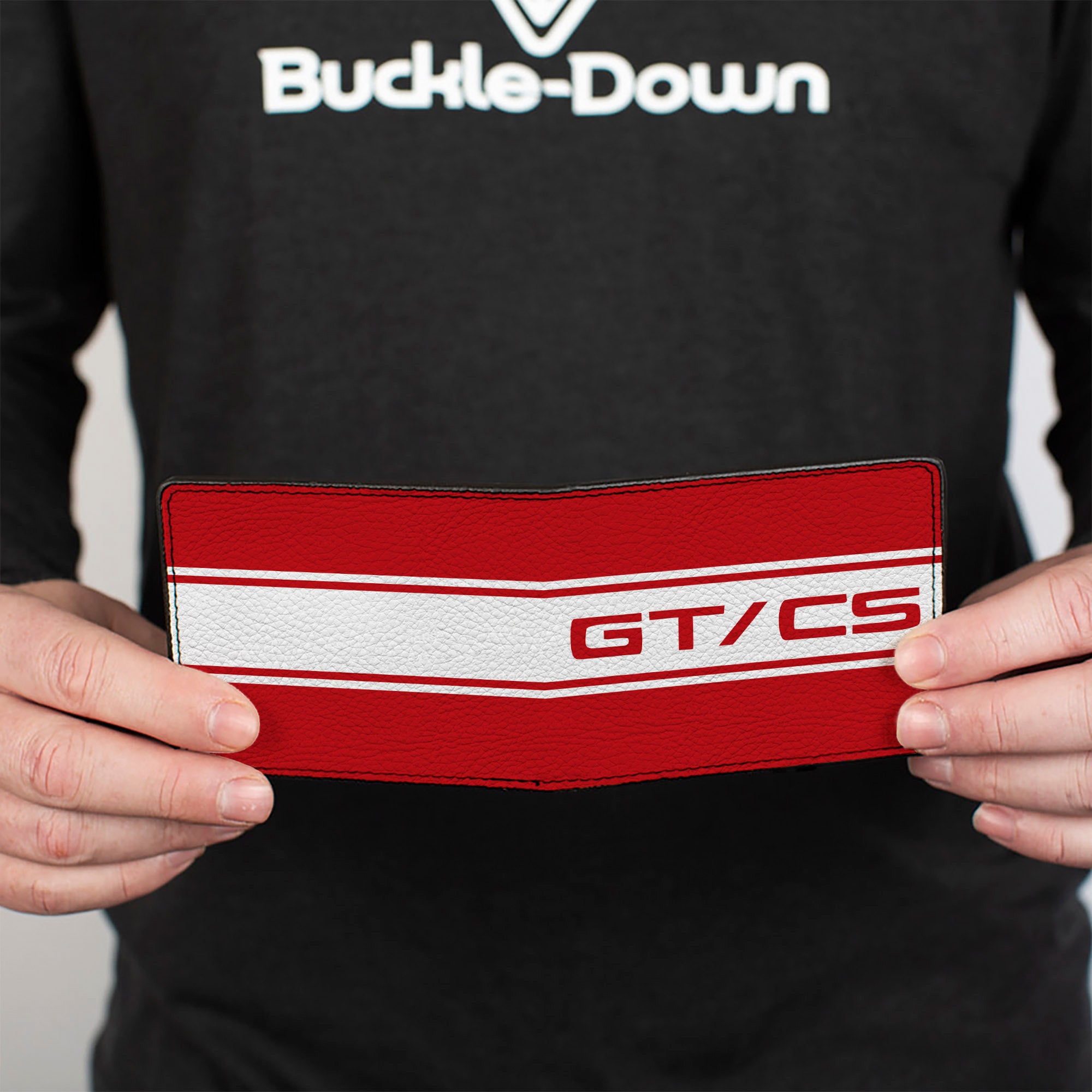 Bi-Fold Wallet - Ford Mustang GT CS Stripe Red White Bi-Fold Wallets Ford