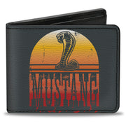 Bi-Fold Wallet - MUSTANG Cobra Sunset Gray Yellow-Red Fade Bi-Fold Wallets Ford