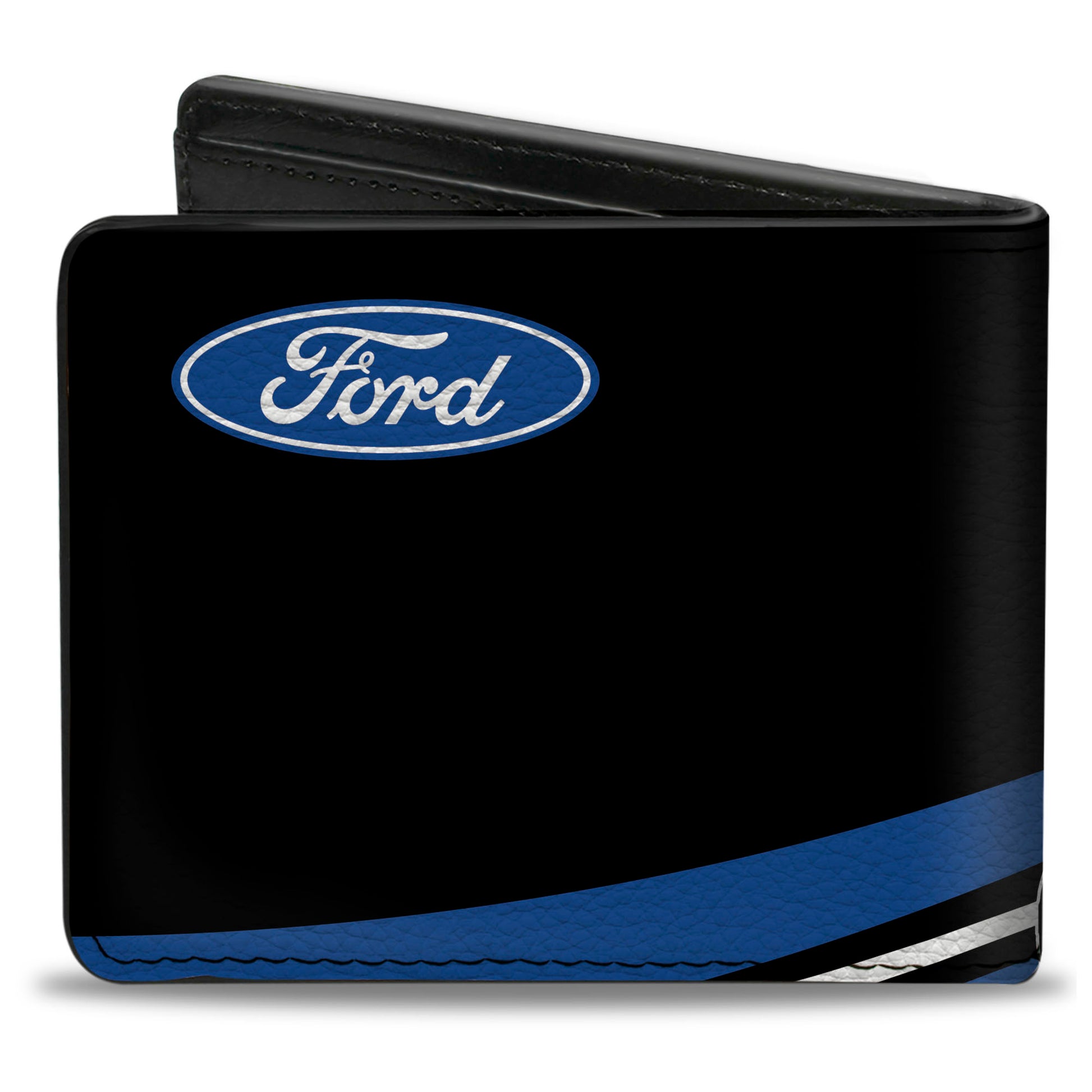 Bi-Fold Wallet - COBRA JET Logo + FORD Oval Black Blue White Red Bi-Fold Wallets Ford