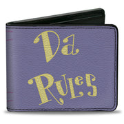 Bi-Fold Wallet - The Fairly OddParent DA RULES Book Lavender/Yellow Bi-Fold Wallets The Fairly OddParents