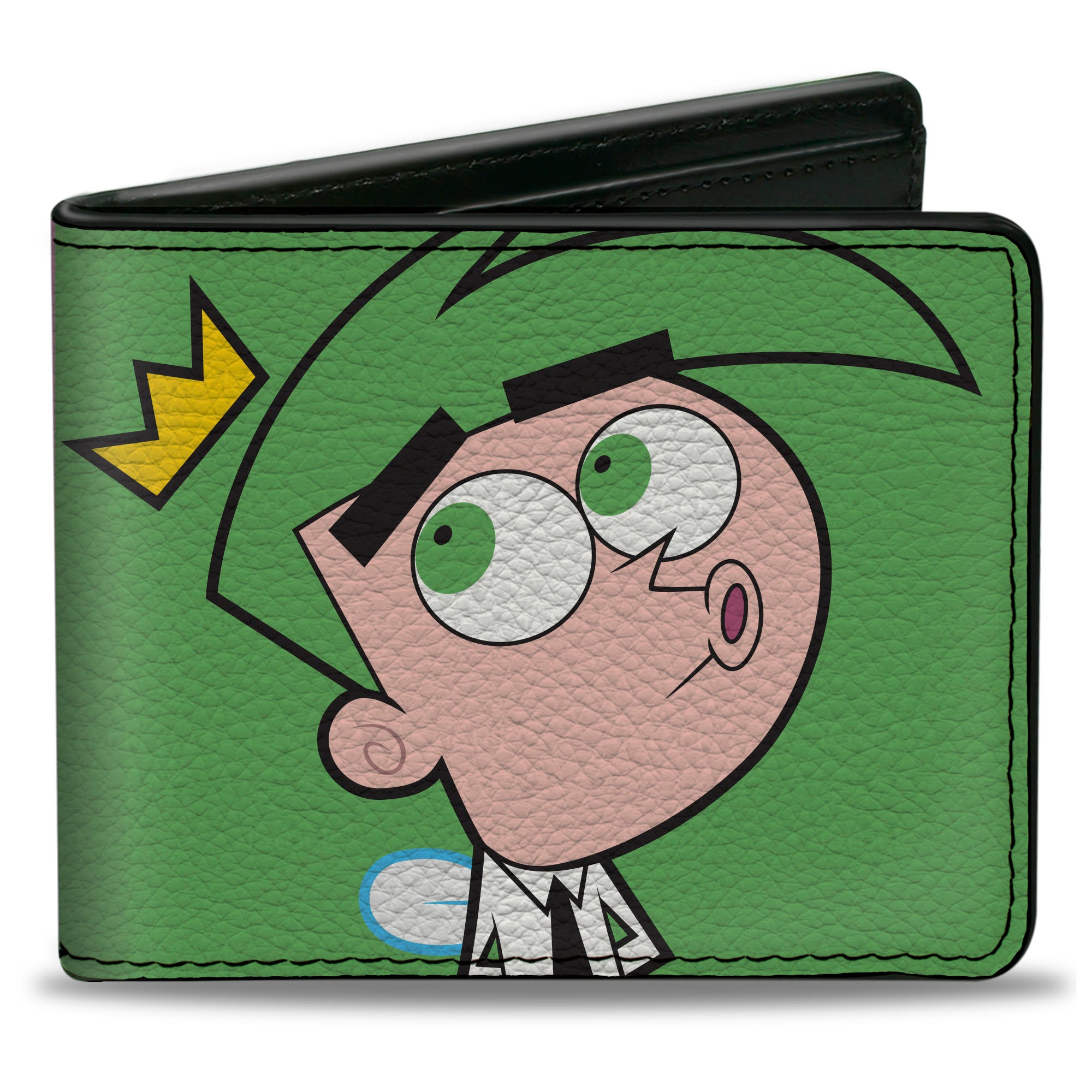 Bi-Fold Wallet - The Fairly OddParents Cosmo Green + Wanda Pink Poses Bi-Fold Wallets The Fairly OddParents