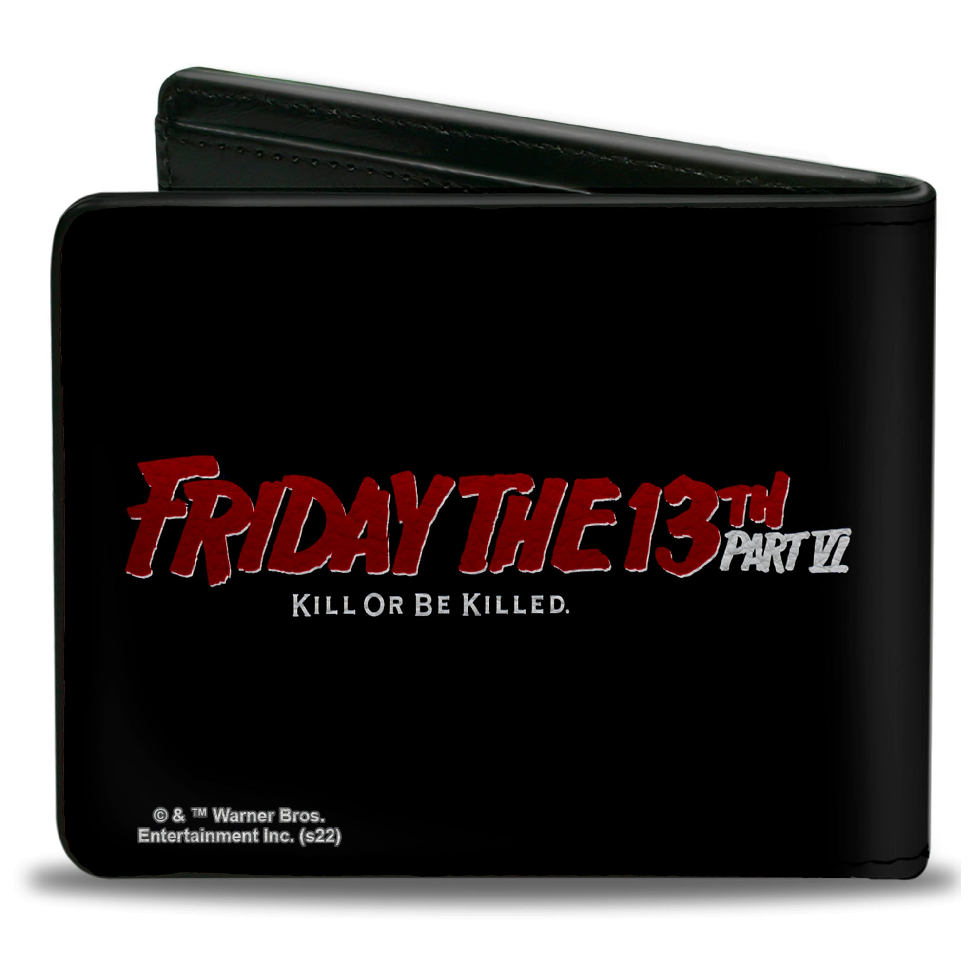 Bi-Fold Wallet - Friday the 13th PART VI KILL OR BE KILLED Movie Poster and Title Logo Bi-Fold Wallets Friday the 13th