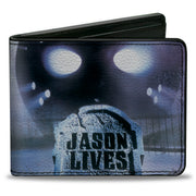 Bi-Fold Wallet - Friday the 13th PART VI KILL OR BE KILLED Movie Poster and Title Logo Bi-Fold Wallets Friday the 13th