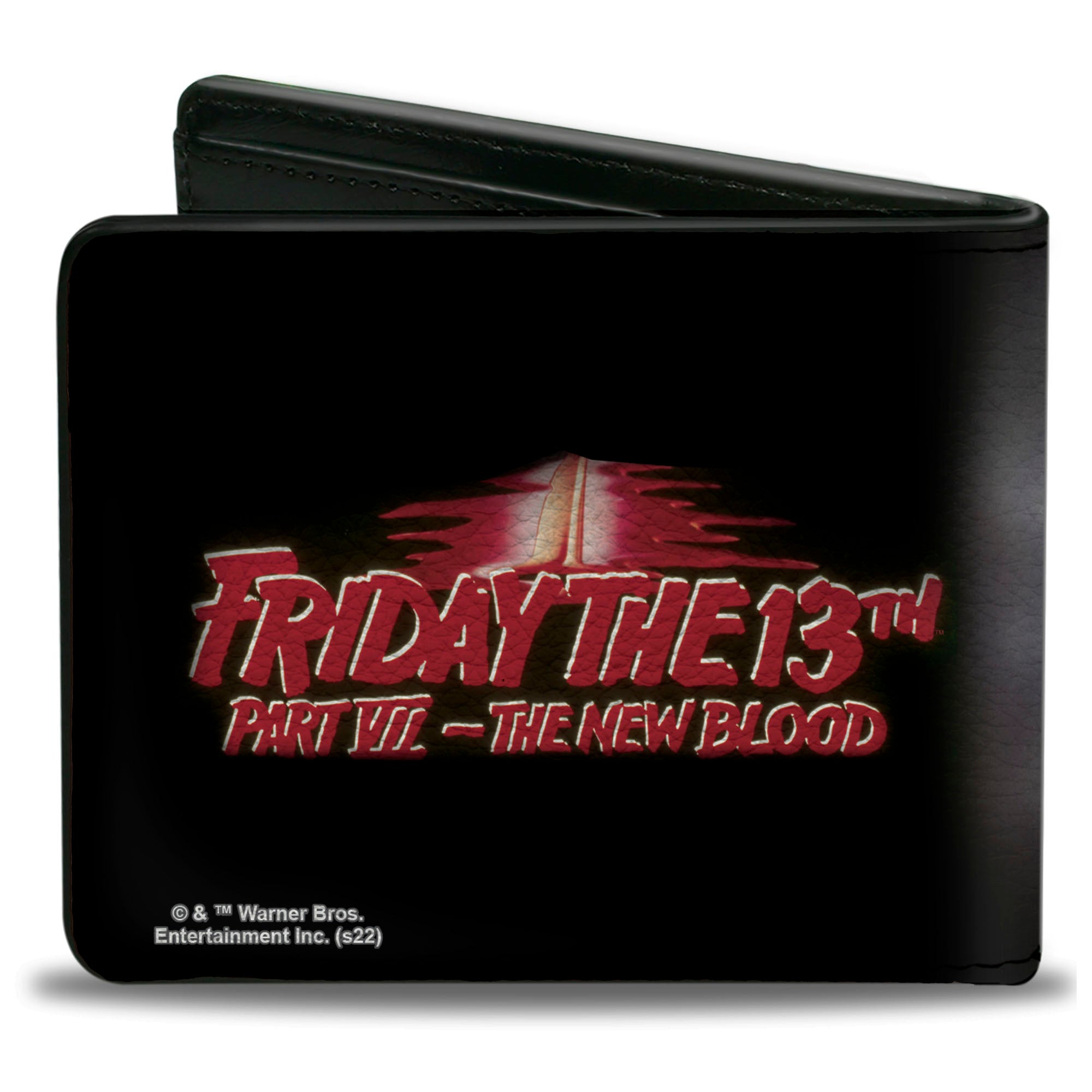 Bi-Fold Wallet - Friday the 13th PART VII THE NEW BLOOD Movie Poster and Title Logo Bi-Fold Wallets Friday the 13th