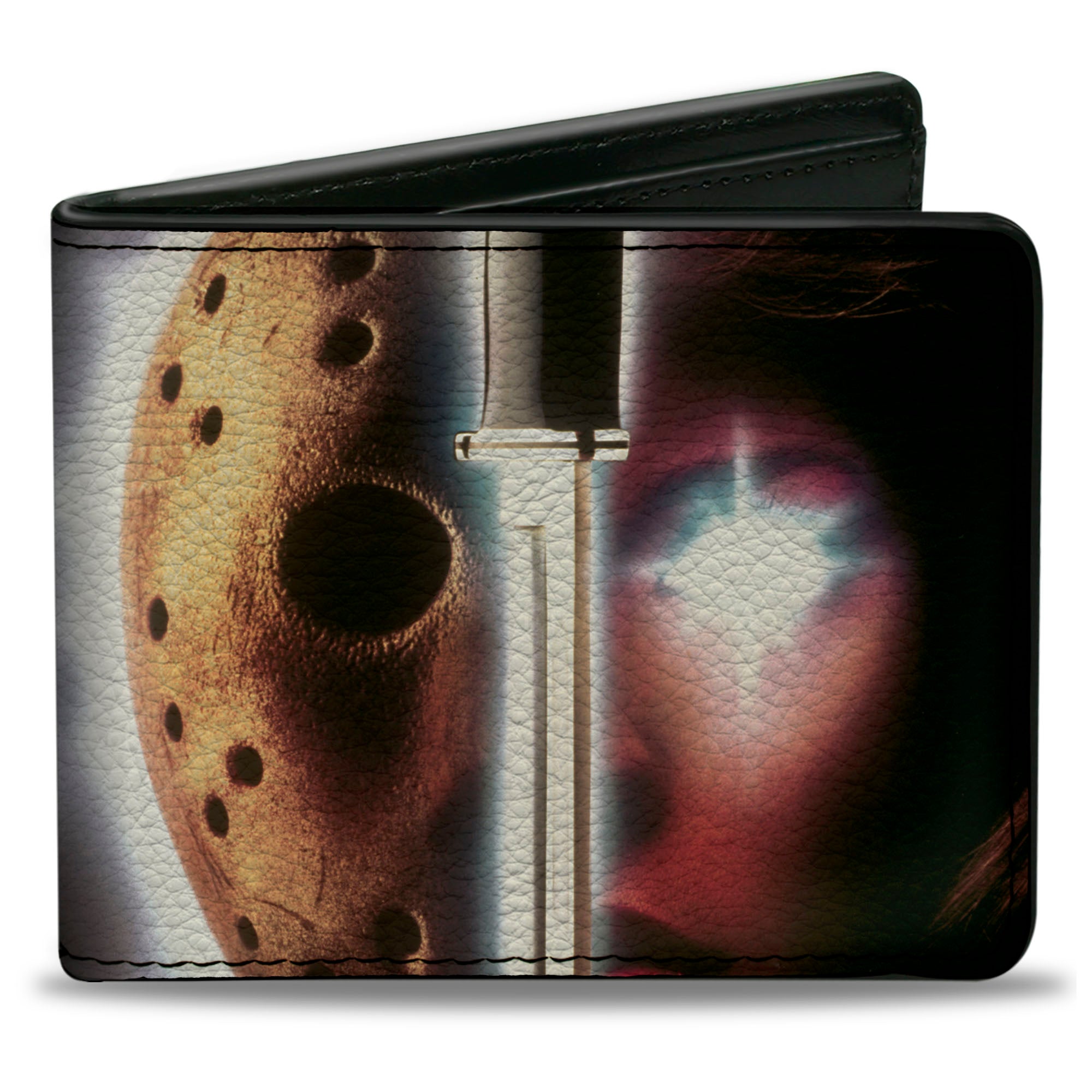 Bi-Fold Wallet - Friday the 13th PART VII THE NEW BLOOD Movie Poster and Title Logo Bi-Fold Wallets Friday the 13th