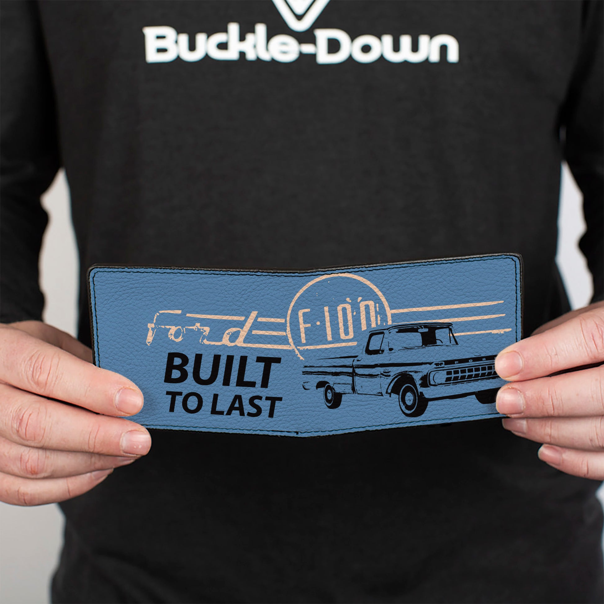 Bi-Fold Wallet - Ford F-100 Truck BUILT TO LAST Blues/White Bi-Fold Wallets Ford