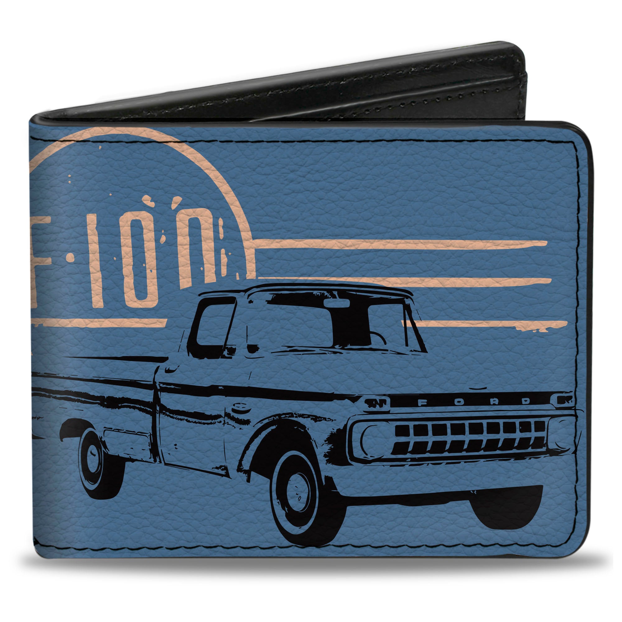 Bi-Fold Wallet - Ford F-100 Truck BUILT TO LAST Blues/White – Buckle-Down