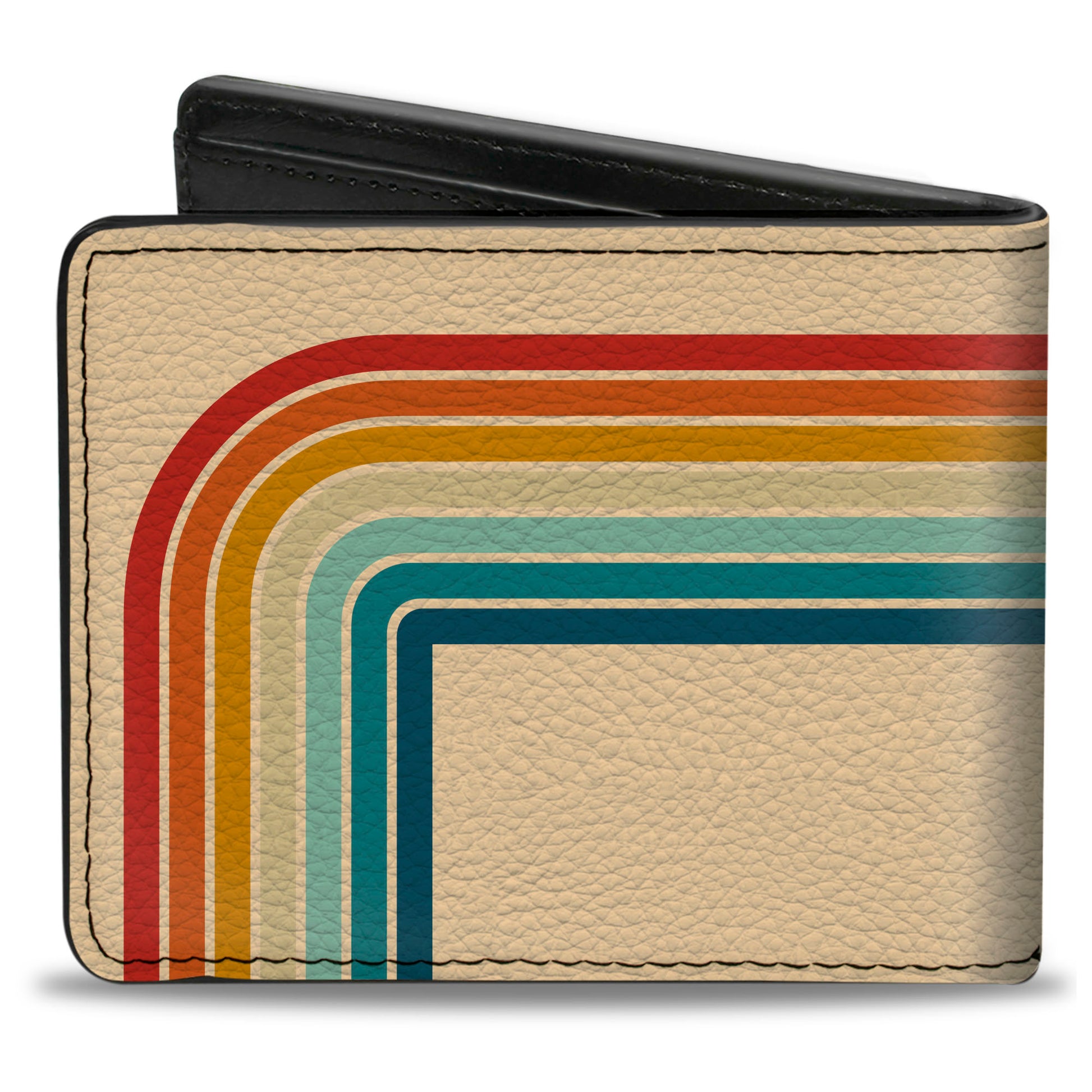 Bi-Fold Wallet - Ford Trucks FREE WHEELIN Bronco Scene Beige/Multi Color Bi-Fold Wallets Ford
