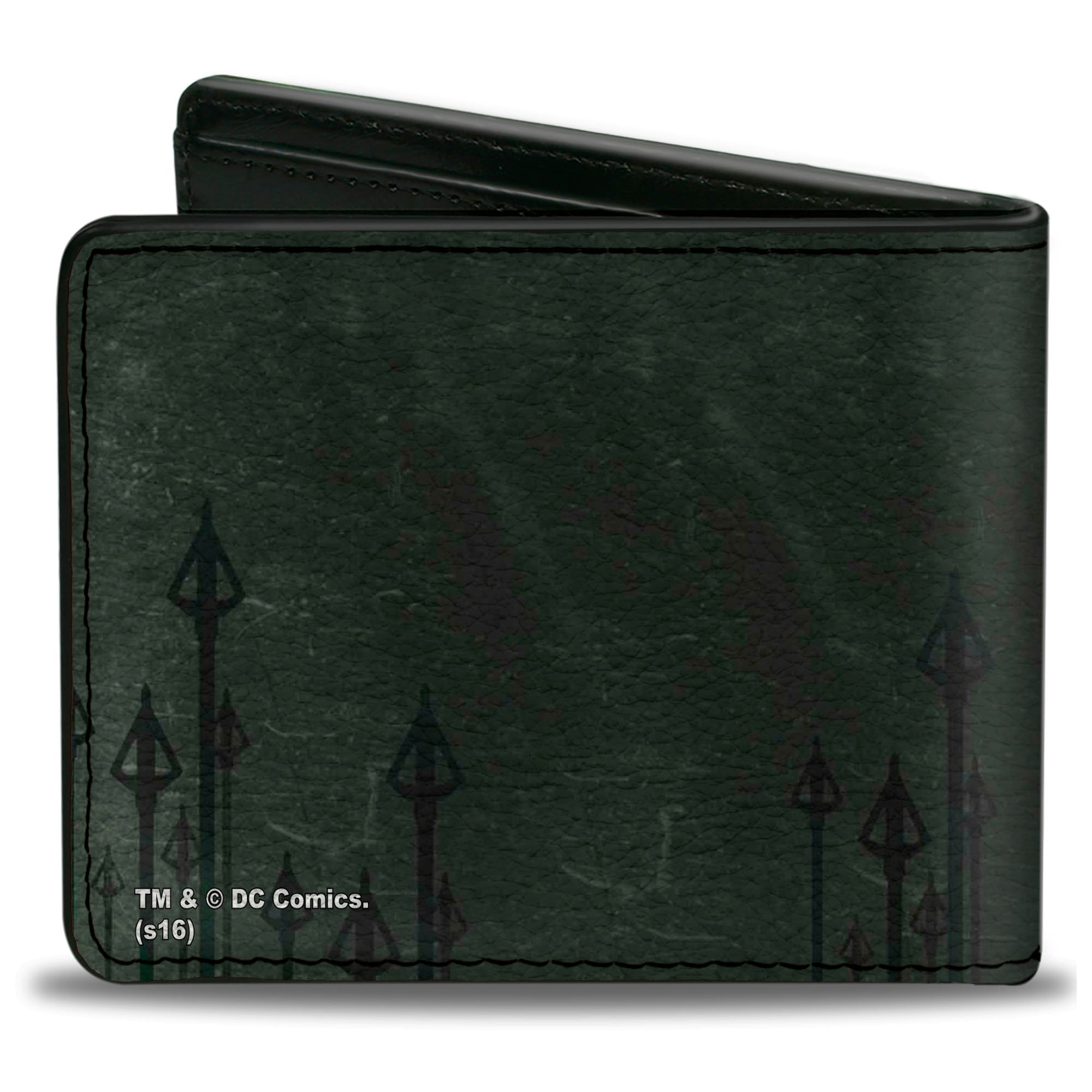 Bi-Fold Wallet - Arrow Standing Profile Pose Arrow Tips Greens Bi-Fold Wallets DC Comics