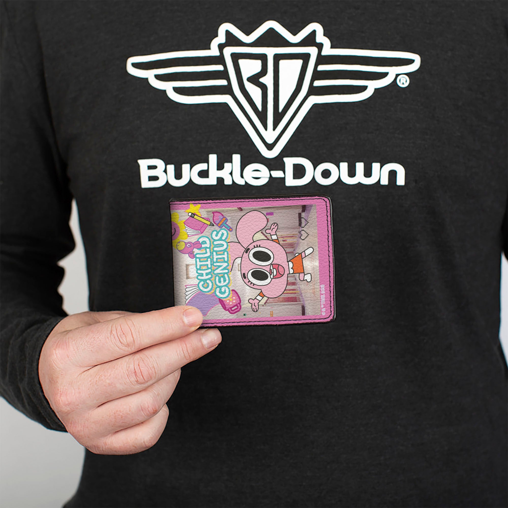 Bi-Fold Wallet - The Amazing World of Gumball ANAIS CHILD GENIUS Poses Pinks Bi-Fold Wallets The Amazing World of Gumball