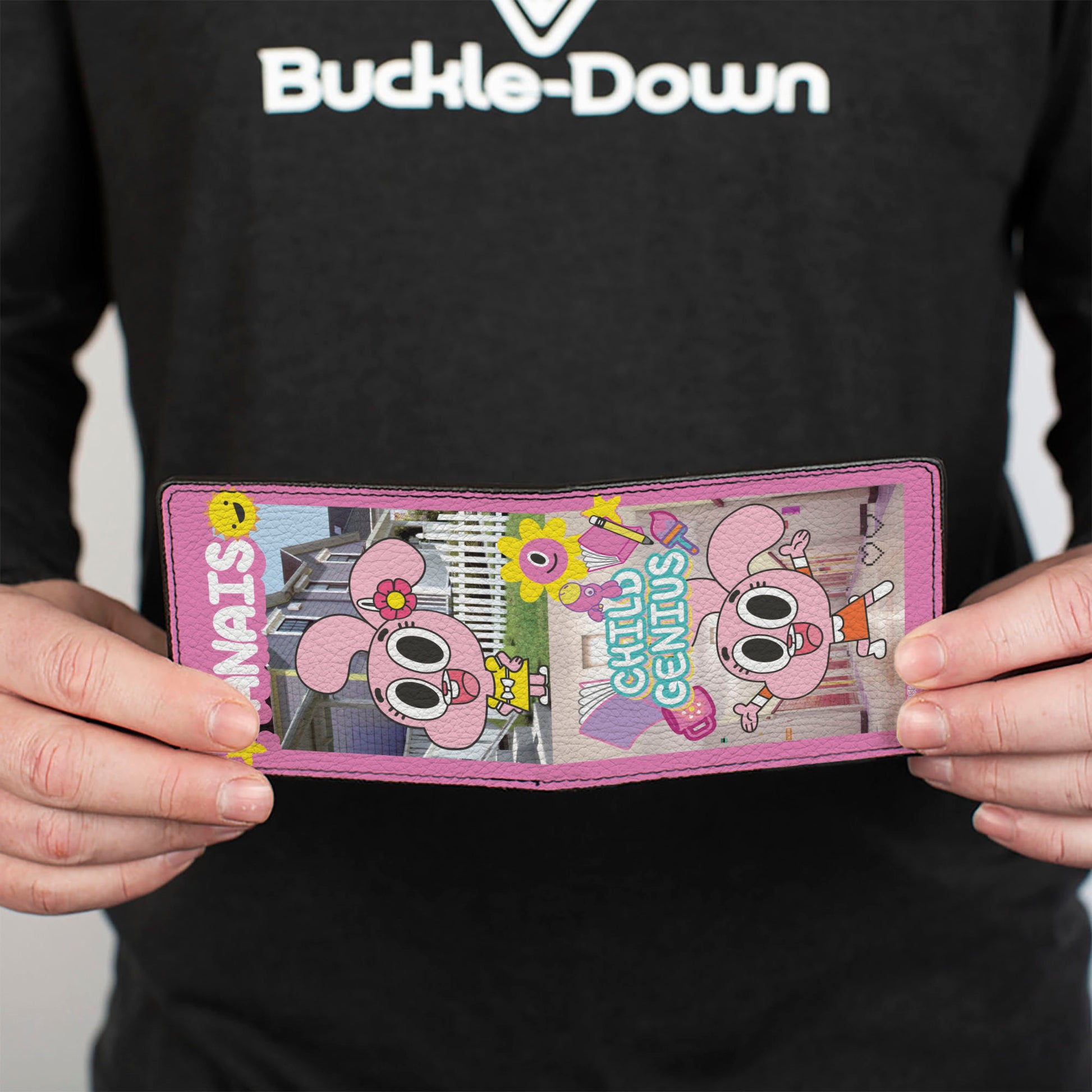Bi-Fold Wallet - The Amazing World of Gumball ANAIS CHILD GENIUS Poses Pinks Bi-Fold Wallets The Amazing World of Gumball
