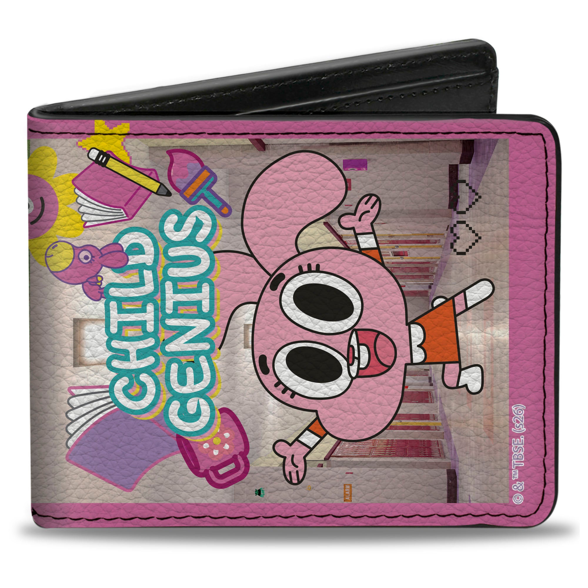 Bi-Fold Wallet - The Amazing World of Gumball ANAIS CHILD GENIUS Poses Pinks Bi-Fold Wallets The Amazing World of Gumball
