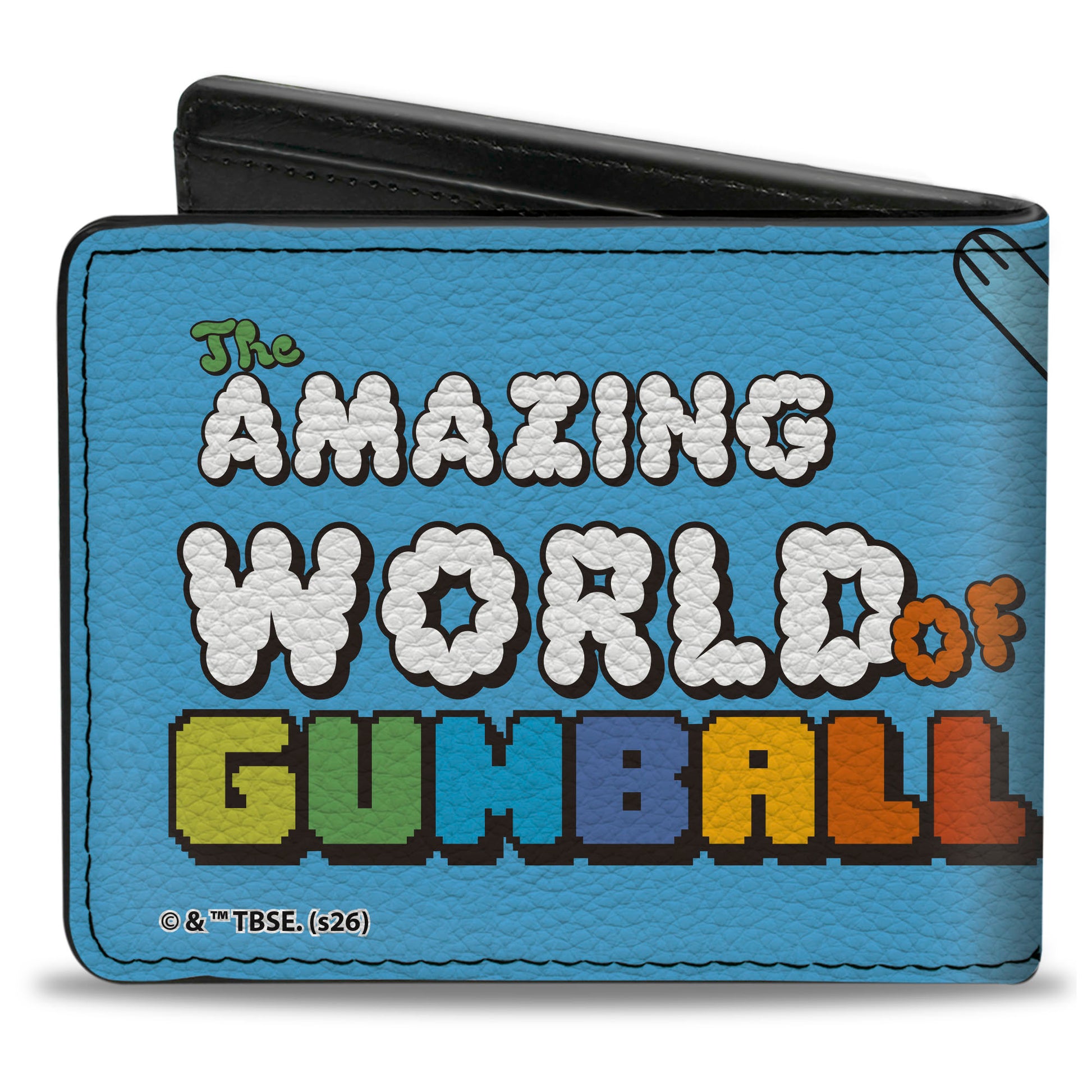 Bi-Fold Wallet - THE AMAZING WORLD OF GUMBALL Title Logo and Pose with Darwin Blue Bi-Fold Wallets The Amazing World of Gumball