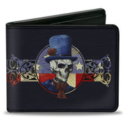 Bi-Fold Wallet - Grateful Dead Dave's Picks Bonus Disc 2013 Skeleton Cover Art Black/Blue/Red Bi-Fold Wallets Grateful Dead