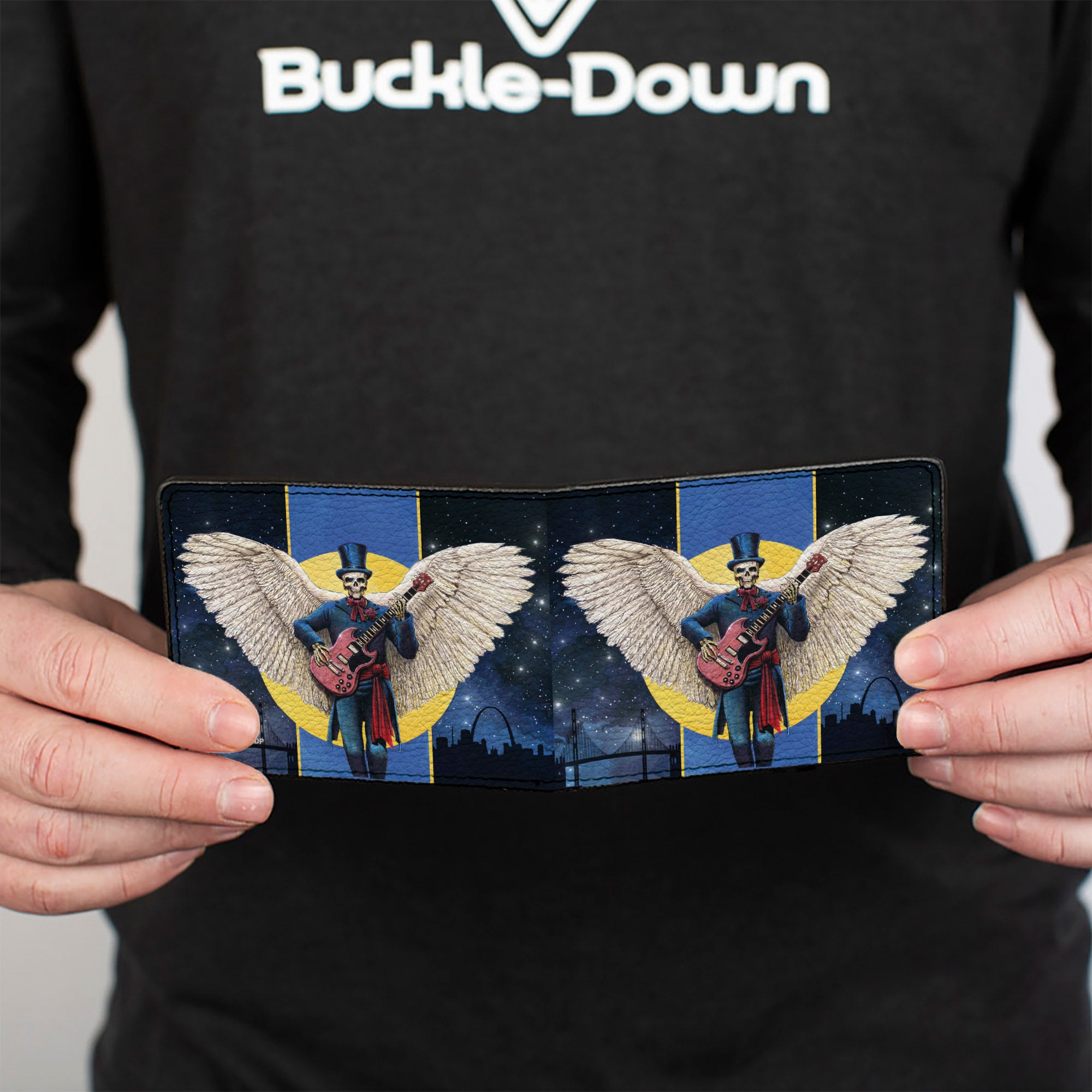 Bi-Fold Wallet - Grateful Dead Dave's Picks Volume Six San Francisco and St. Louis Skeleton Cover Art Bi-Fold Wallets Grateful Dead