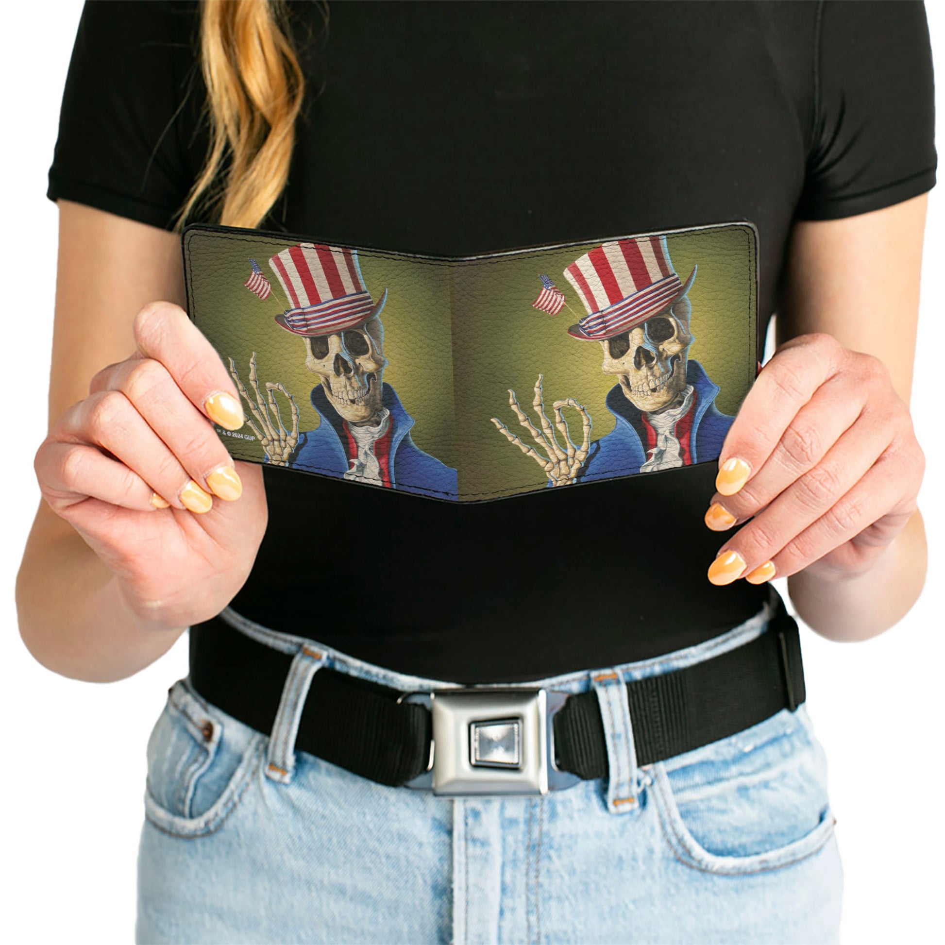 Bi-Fold Wallet - Grateful Dead Dave's Picks Volume Four College of William and Mary Uncle Sam Cover Art Bi-Fold Wallets Grateful Dead