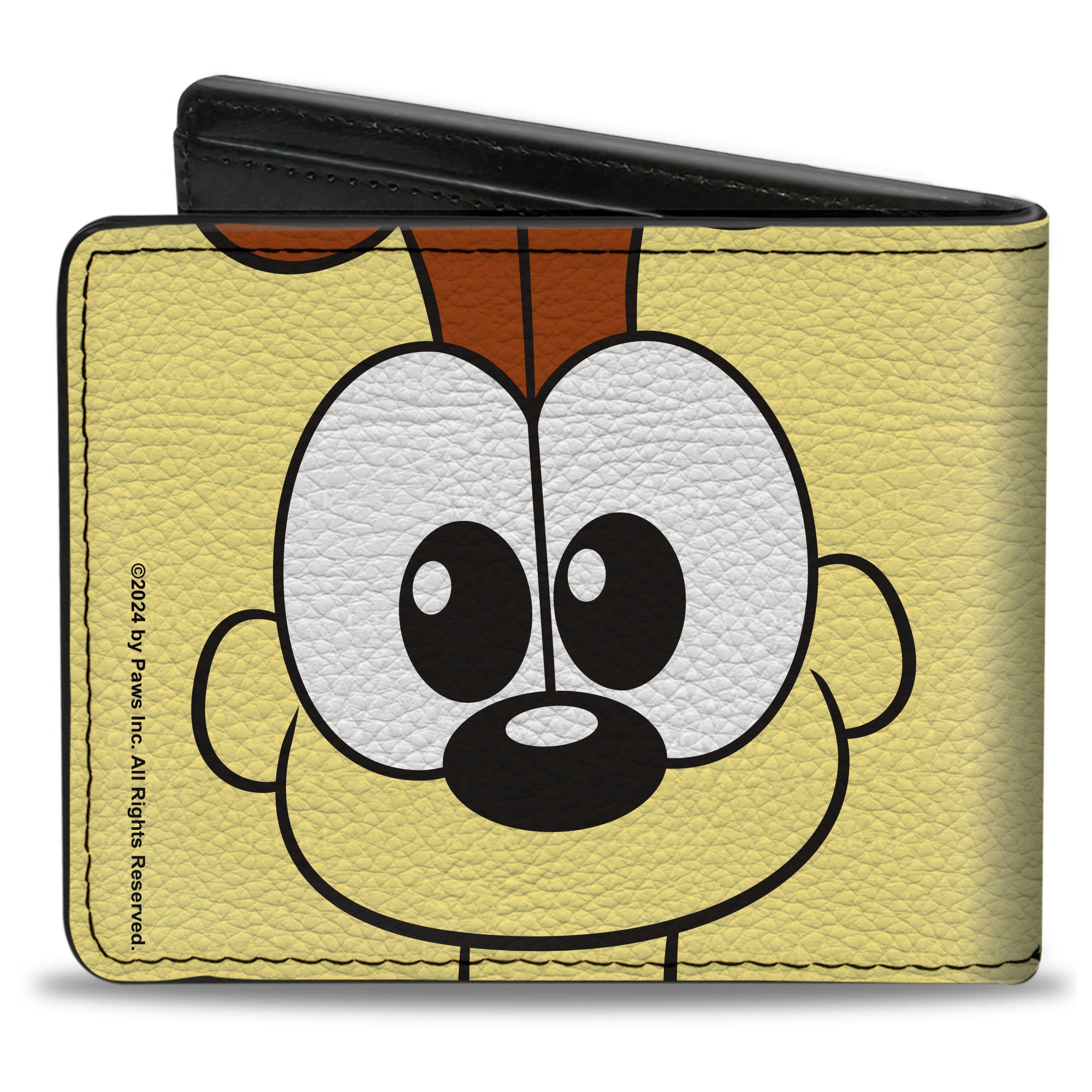 Bi-Fold Wallet - Garfield Odie Face Character Close-Up Yellow Bi-Fold Wallets Garfield