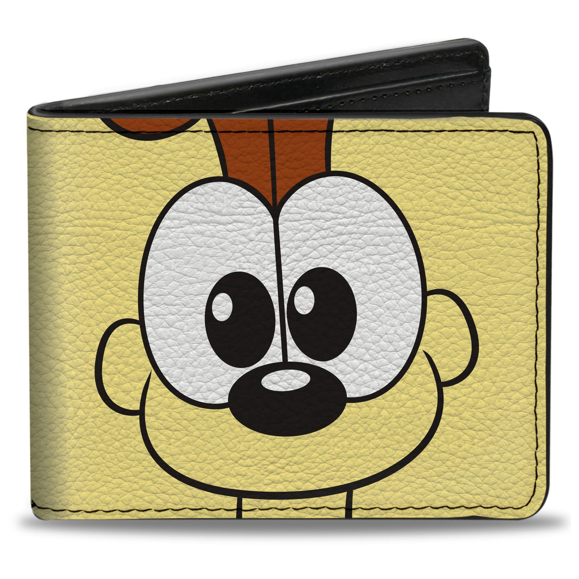 Bi-Fold Wallet - Garfield Odie Face Character Close-Up Yellow Bi-Fold Wallets Garfield