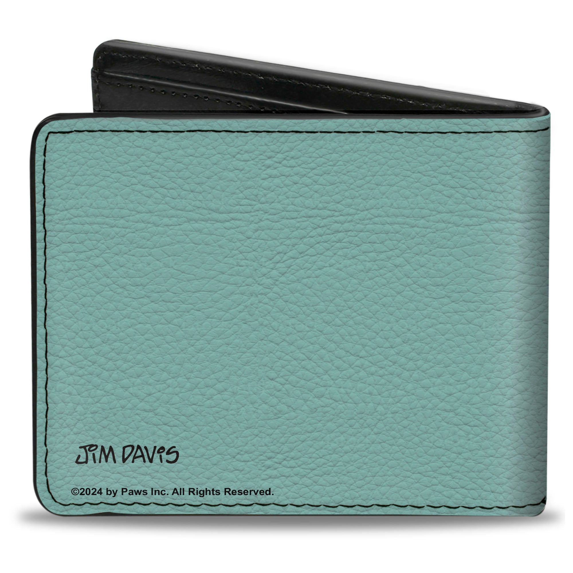 Bi-Fold Wallet - Garfield NEVER MET A LASAGNA Pose Light Blue Bi-Fold Wallets Garfield
