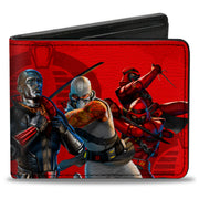 Bi-Fold Wallet - GI Joe COBRA Agents Group Pose and Logo Reds Bi-Fold Wallets GI Joe