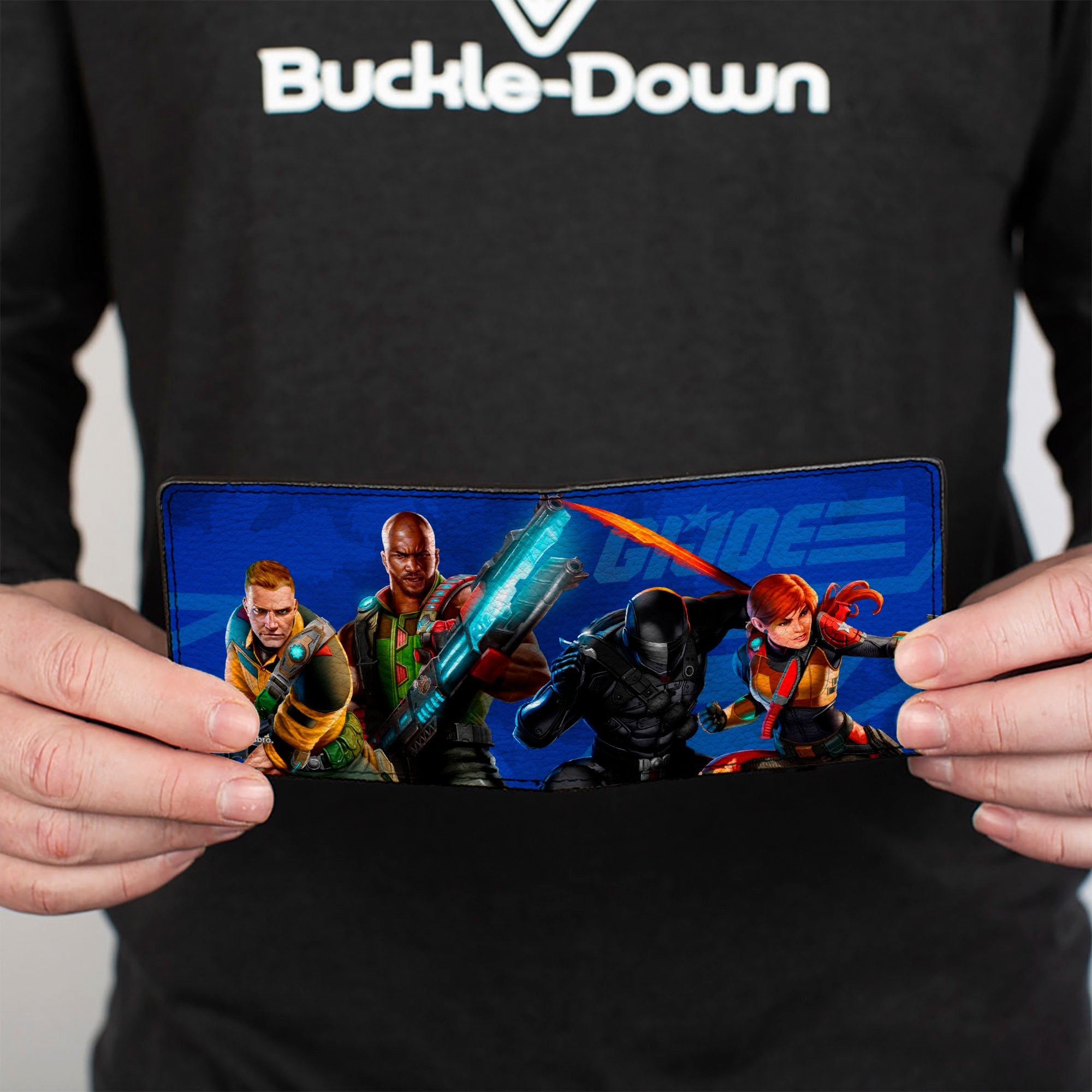 Bi-Fold Wallet - GI Joe Unit Agents Group Pose and Logo Blues Bi-Fold Wallets GI Joe