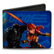 Bi-Fold Wallet - GI Joe Unit Agents Group Pose and Logo Blues Bi-Fold Wallets GI Joe