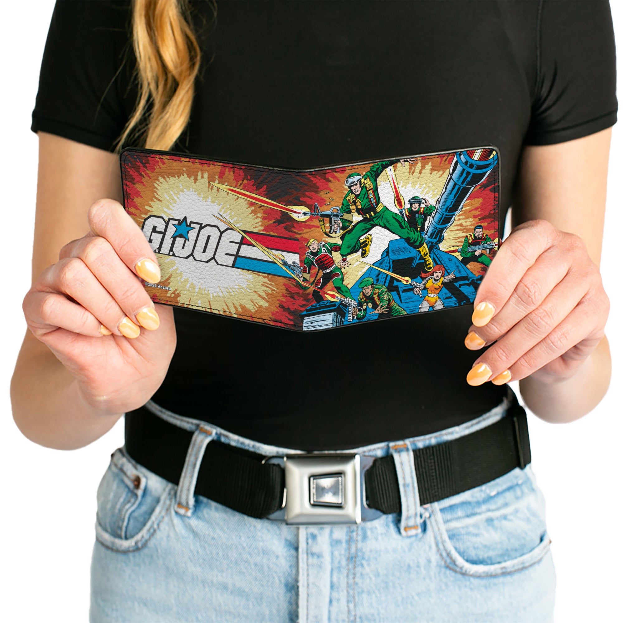 Bi-Fold Wallet - GI JOE A Real American Hero #1 Comic Cover Explosion Scene and Title Logo Bi-Fold Wallets GI Joe
