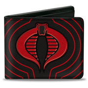 Bi-Fold Wallet - GI Joe COBRA Ripple Logo Black/Red Bi-Fold Wallets GI Joe