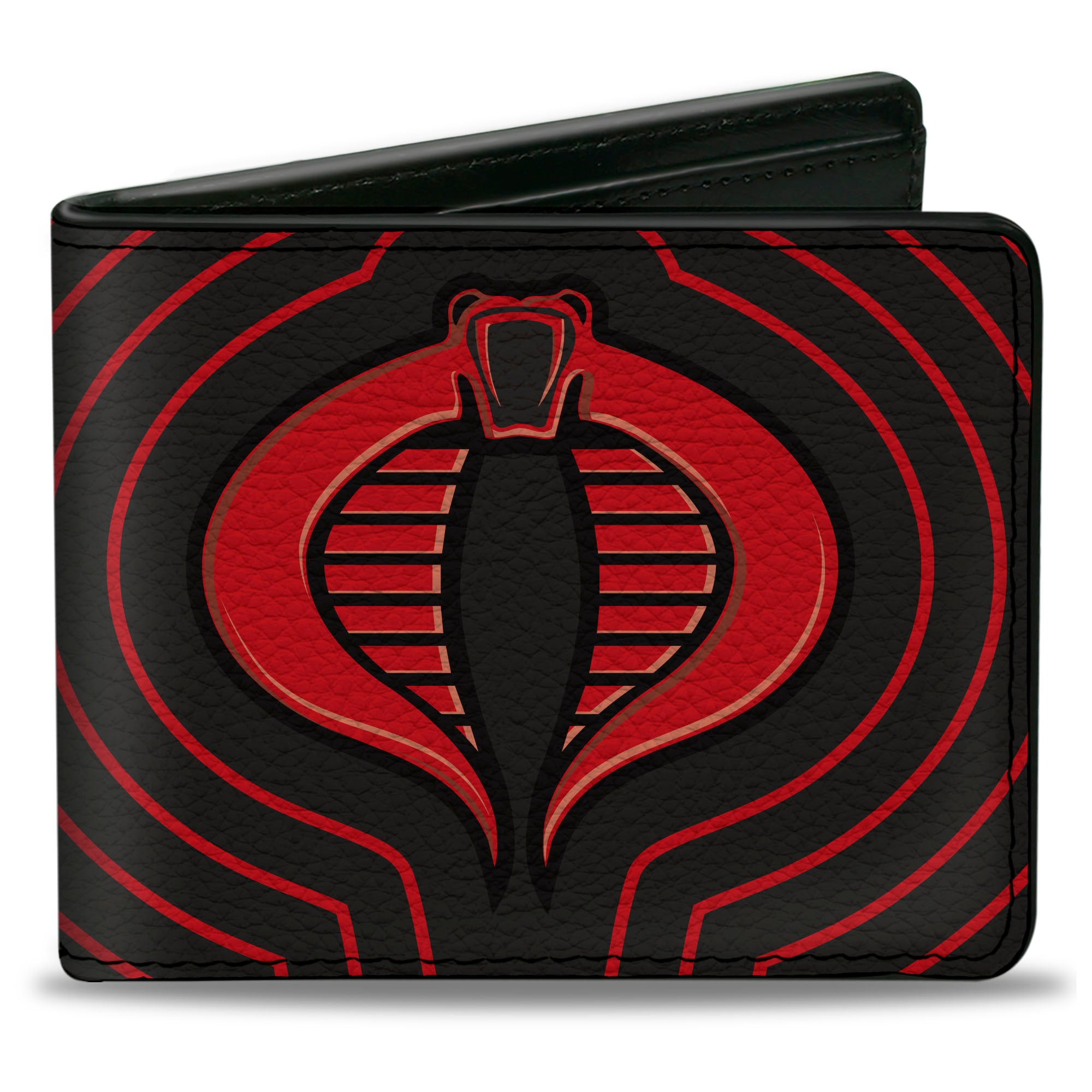 Bi-Fold Wallet - GI Joe COBRA Ripple Logo Black/Red Bi-Fold Wallets GI Joe