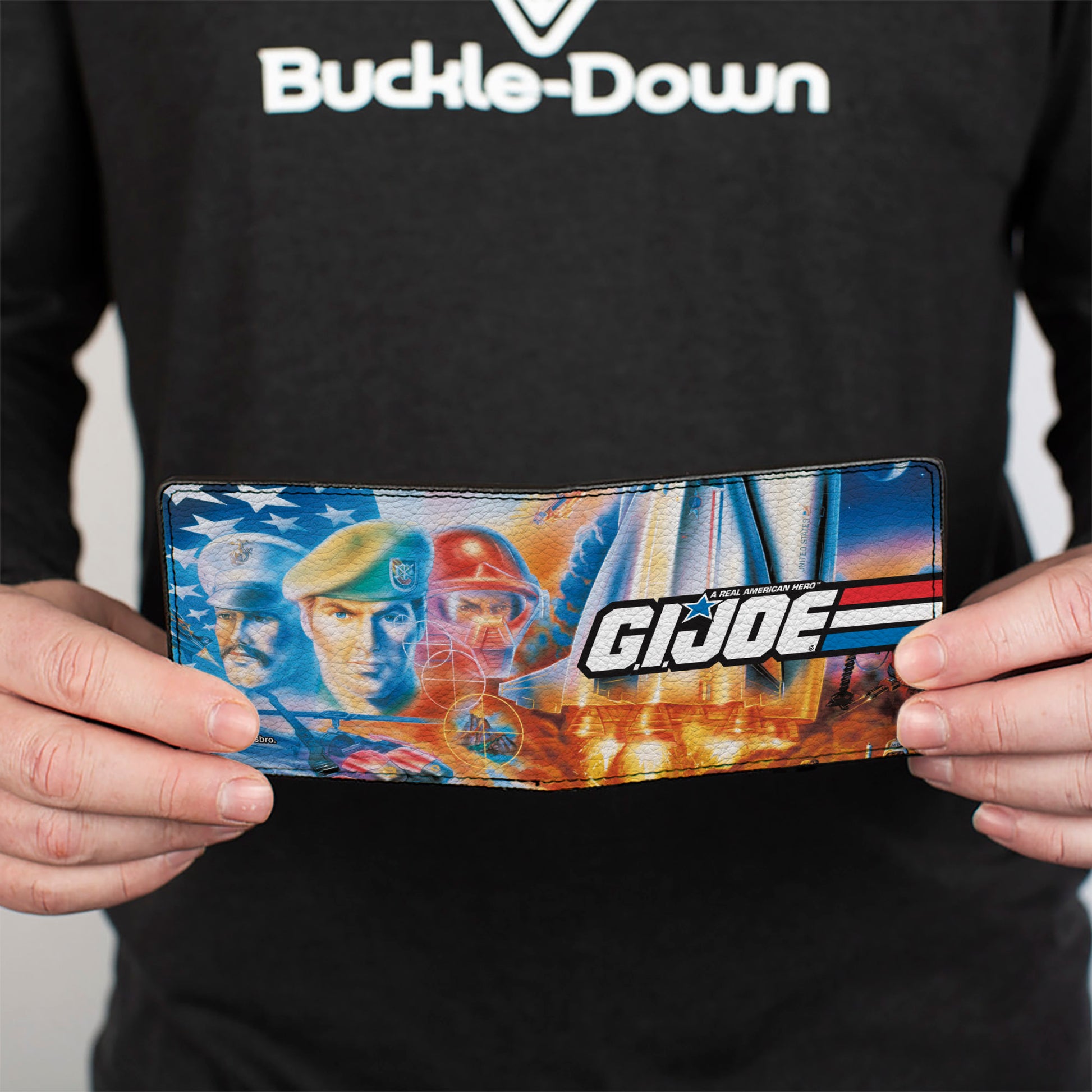 Bi-Fold Wallet - GI JOE Retro Shuttle Poster Scene Bi-Fold Wallets GI Joe