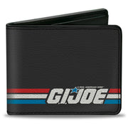 Bi-Fold Wallet - GI JOE Title Logo Stripe Black/Red/White/Blue Bi-Fold Wallets GI Joe