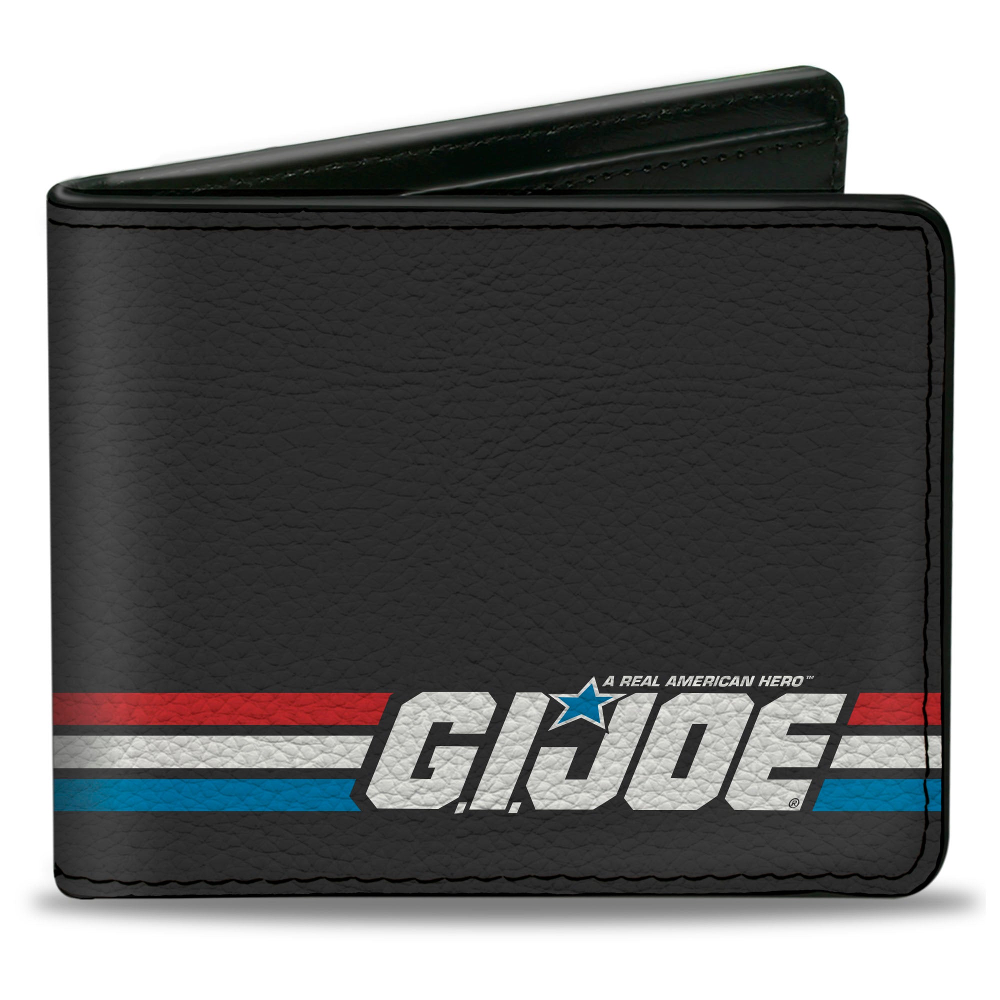 Bi-Fold Wallet - GI JOE Title Logo Stripe Black/Red/White/Blue Bi-Fold Wallets GI Joe