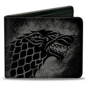 Bi-Fold Wallet - Game of Thrones House Stark Sigil + WINTER IS COMING STARK Black/Red Bi-Fold Wallets Game of Thrones