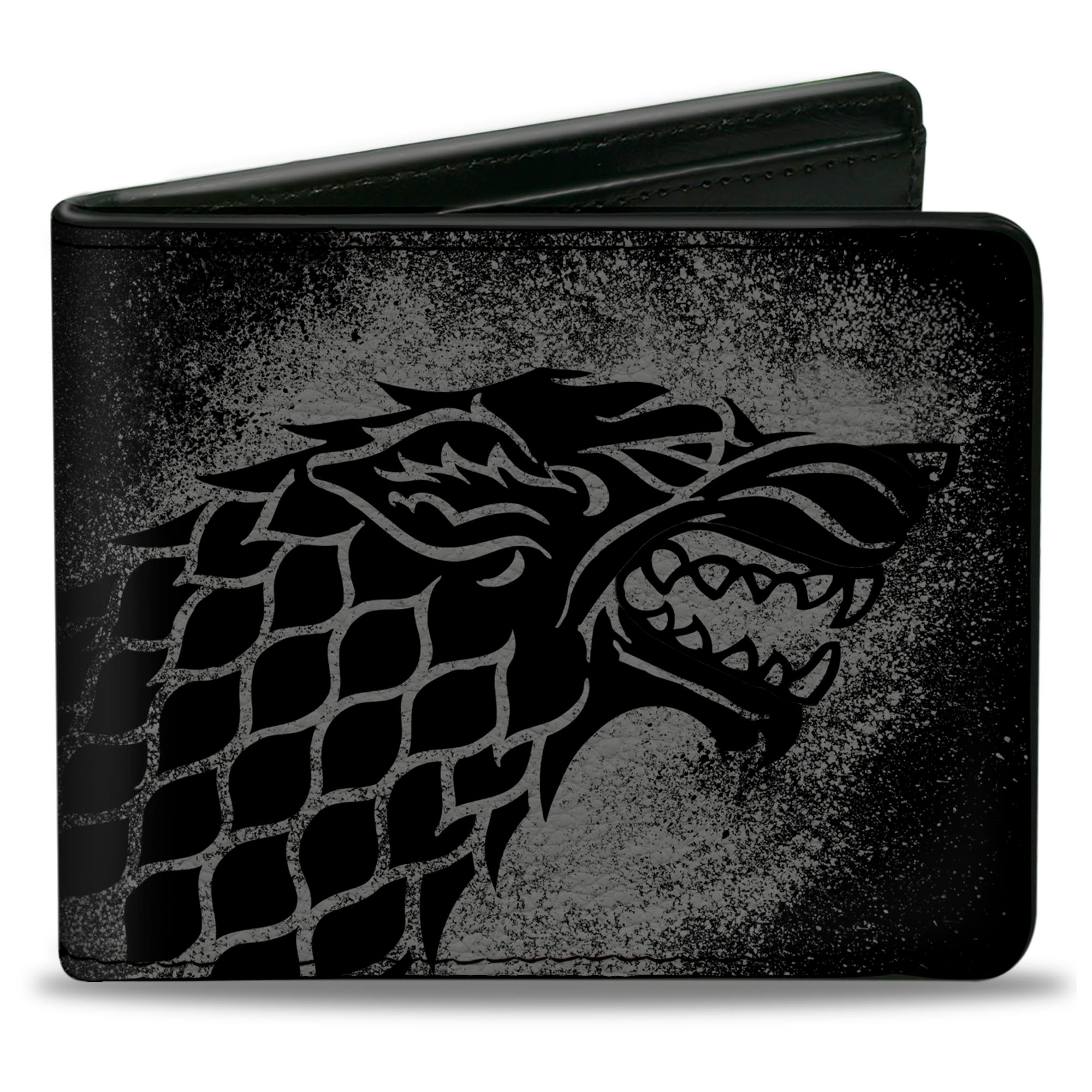 Bi-Fold Wallet - Game of Thrones House Stark Sigil + WINTER IS COMING STARK Black/Red Bi-Fold Wallets Game of Thrones