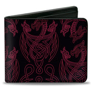 Bi-Fold Wallet - House of the Dragon Title Logo Red Black Yellow Bi-Fold Wallets House of the Dragon