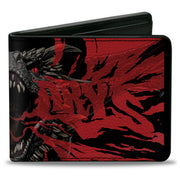 Bi-Fold Wallet - Game of Thrones DRACARYS Dragon Fire Black/Reds Bi-Fold Wallets Game of Thrones