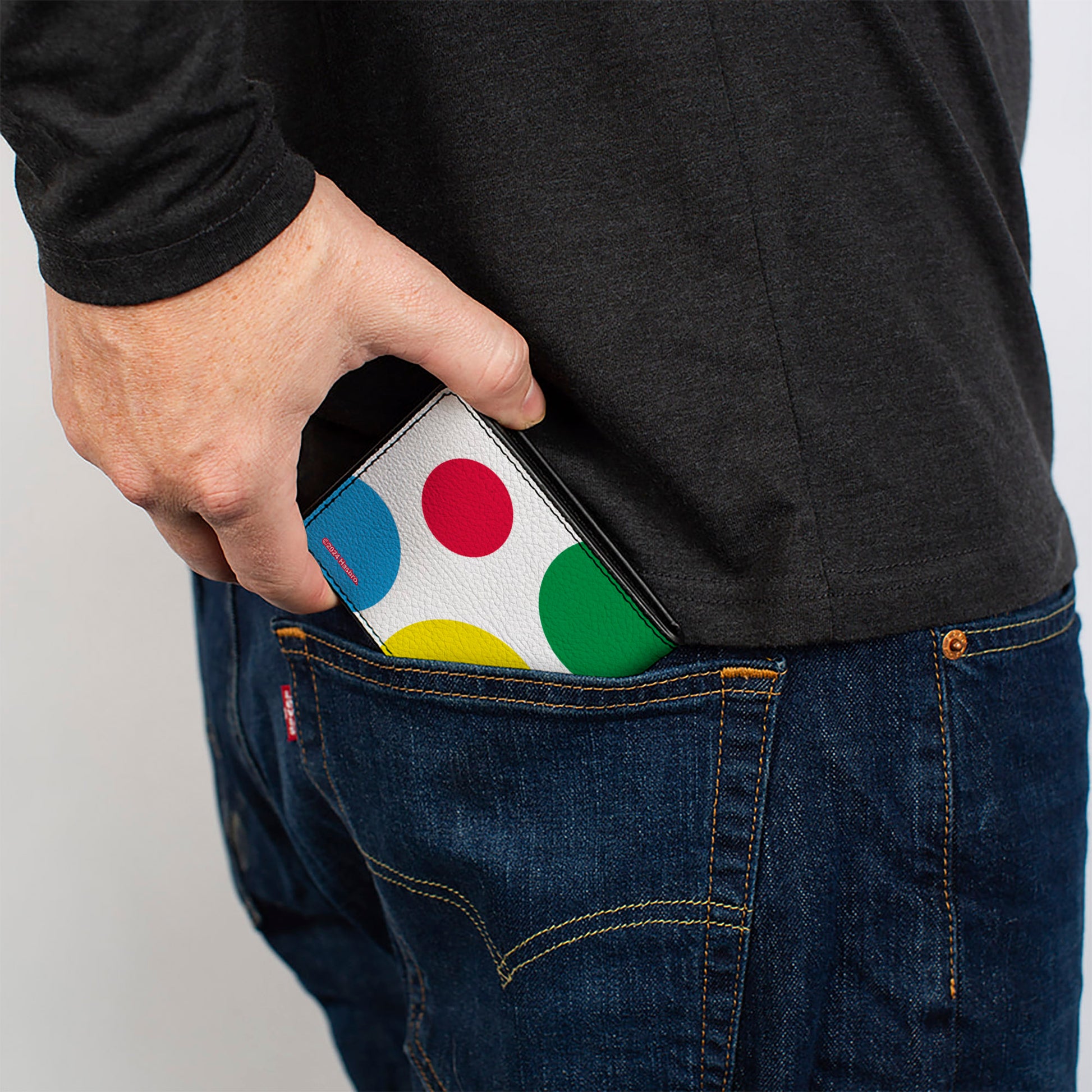 Bi-Fold Wallet - TWISTER RISKER Circle Spots White/Multi Color Bi-Fold Wallets Twister