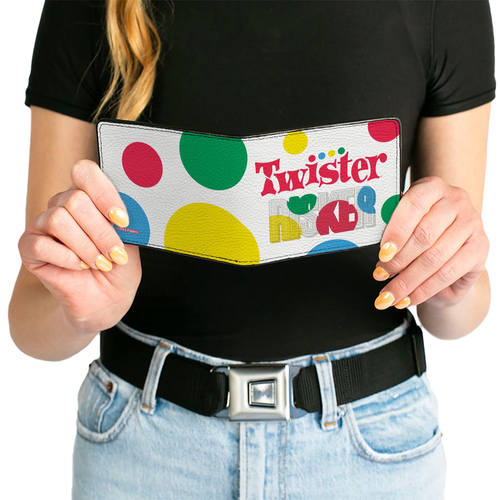 Bi-Fold Wallet - TWISTER RISKER Circle Spots White/Multi Color Bi-Fold Wallets Twister