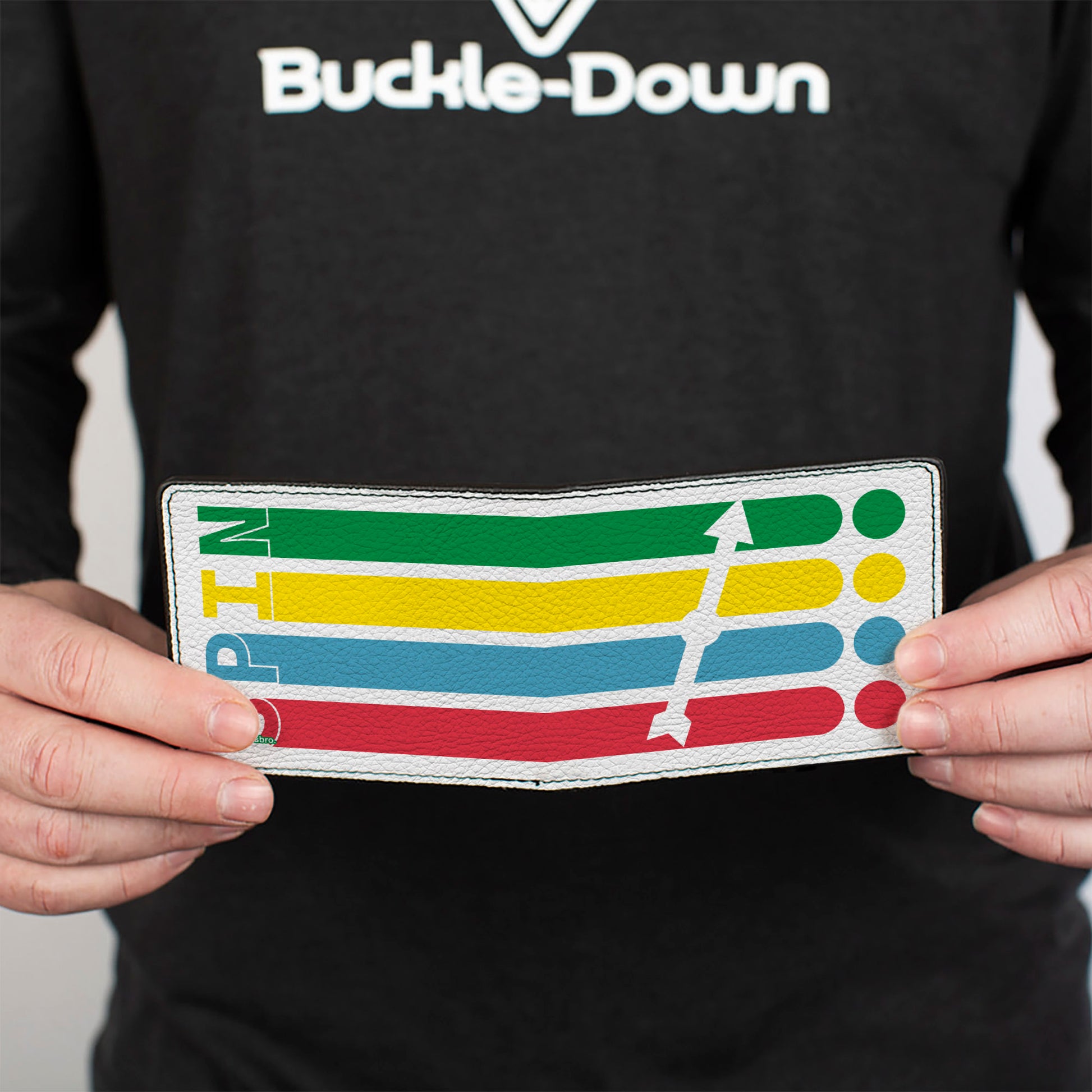 Bi-Fold Wallet - Twister SPIN Stripe Spinner White/Multi Color Bi-Fold Wallets Twister