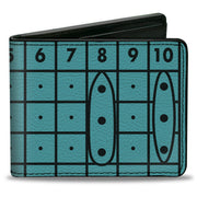 Bi-Fold Wallet - Battleship Grids and Ships Blue/Black Bi-Fold Wallets Battleship