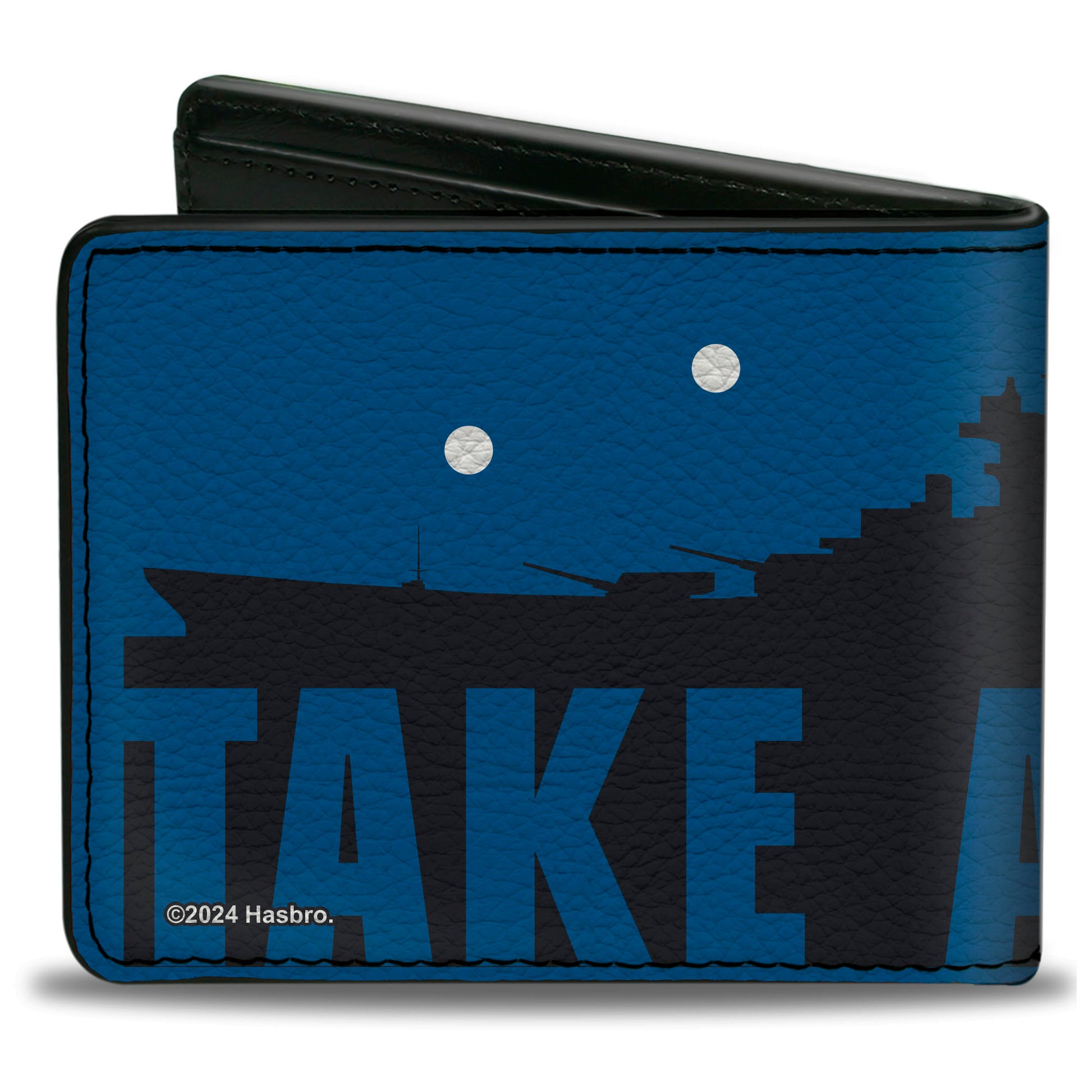 Bi-Fold Wallet - Battleship Silhouette TAKE A SHOT Blues/White Bi-Fold Wallets Battleship