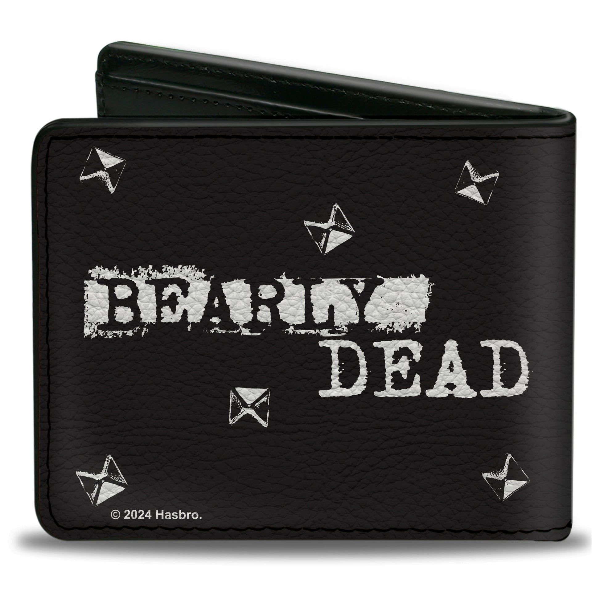 Bi-Fold Wallet - Skelanimals Chungkee the Panda BEARLY DEAD Pose Black/White Bi-Fold Wallets Skelanimals