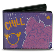Bi-Fold Wallet - Furby Friends LET'S CHILL Pose Purples/Pink Bi-Fold Wallets Furby