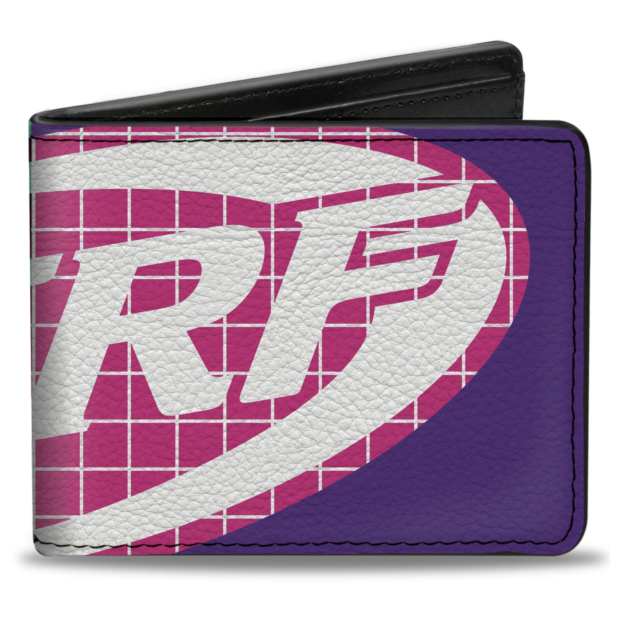 Bi-Fold Wallet - NERF Logo Grid Split Blues/Black/Pink/White Bi-Fold Wallets Nerf