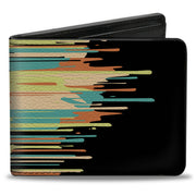 Bi-Fold Wallet - NERF Text Splatter Black/Multi Color Bi-Fold Wallets Nerf