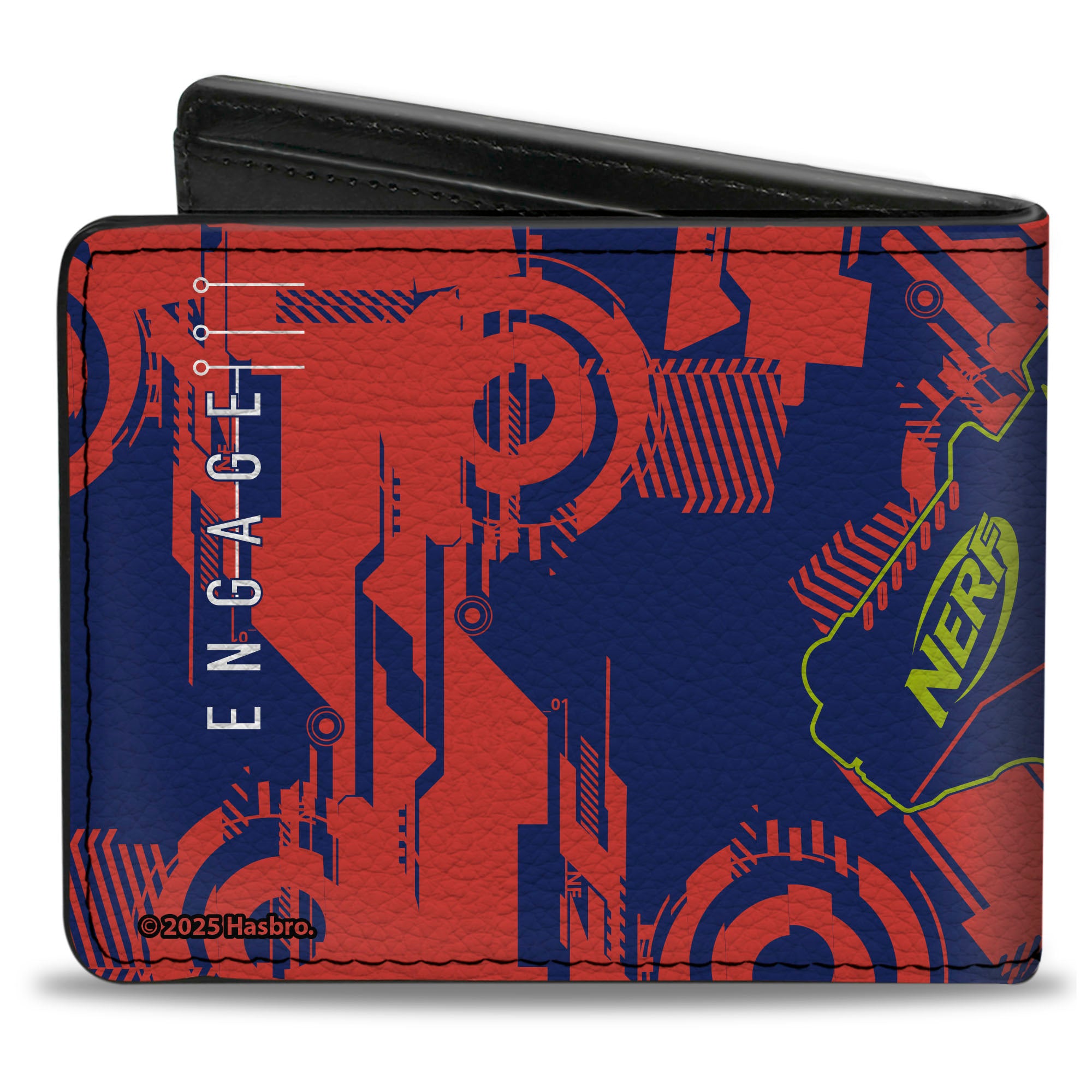 Bi-Fold Wallet - NERF DISRUPTOR ENGAGE Collage Blue/Red/White/Yellow Bi-Fold Wallets Nerf