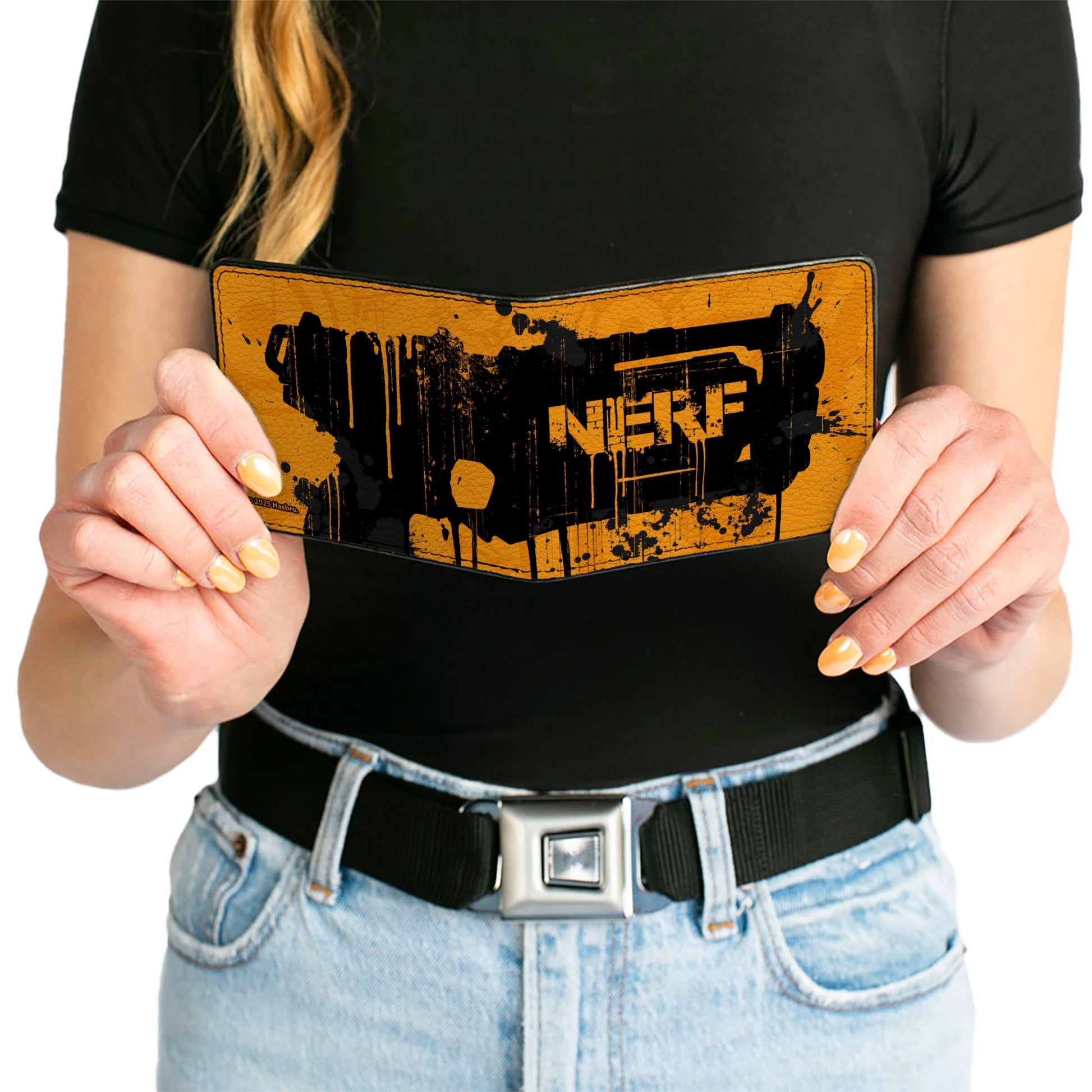 Bi-Fold Wallet - NERF Blaster Splatter Orange/Black Bi-Fold Wallets Nerf